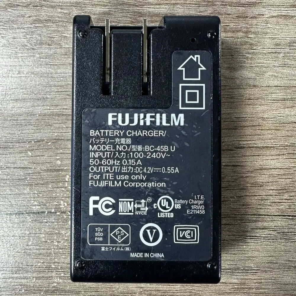 Genuine OEM Fujifilm BC-45B Battery Charger for NP-45 NP-45A NP-45B Fits FinePix